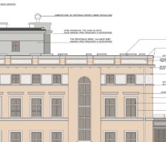 Projekt budowlano-wykonawczy budynku wielorodzinnego – elewacja wschodnia